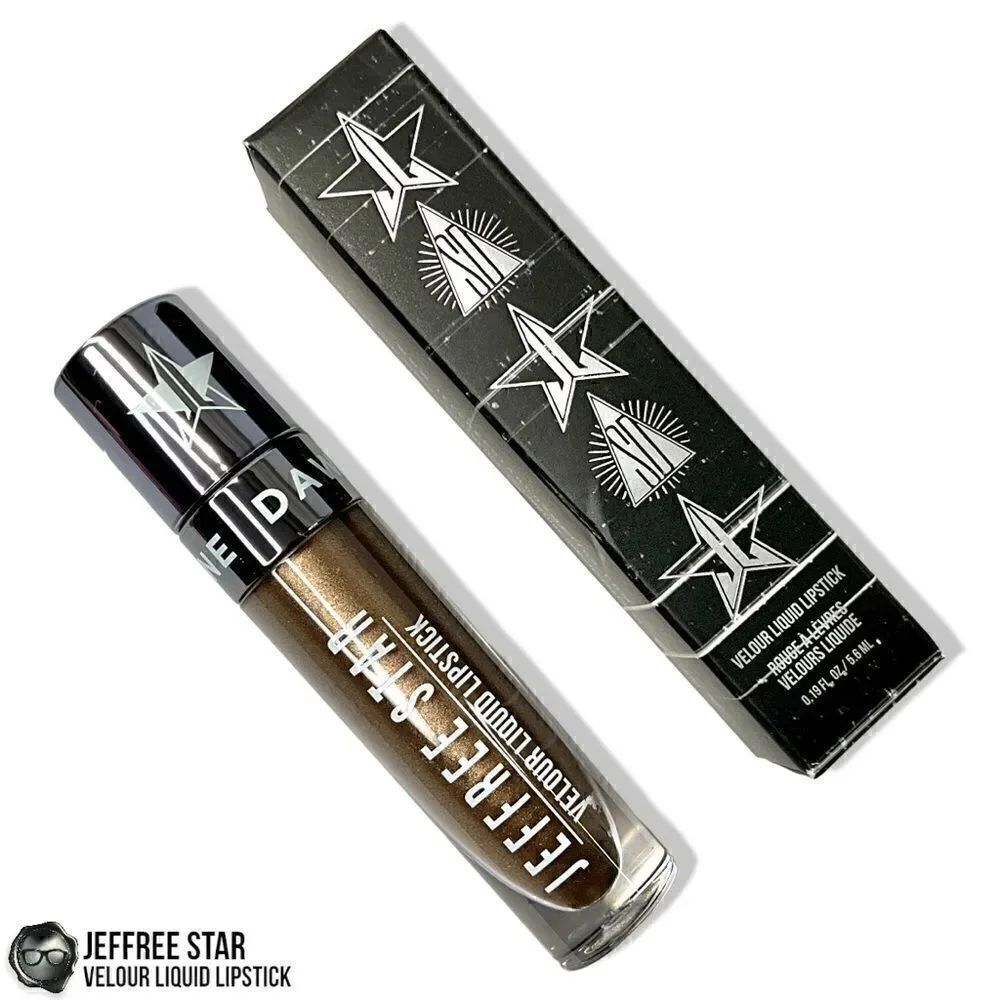JEFFREE STAR VELOUR LIQUID LIPSTICK IN SHANE METALLIC DEEP BRONZE BROWN DAWSON
